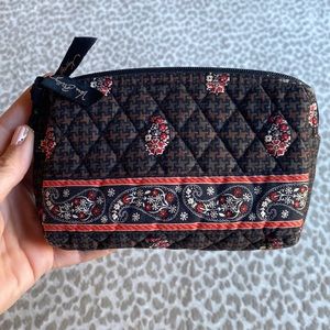 Vera Bradley Houndstooth Brown Small Lined Cosmetics Bag